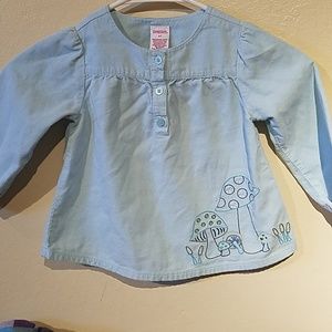 2T Gymboree Mushroom babydoll top